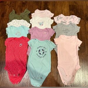 Assorted 6 month Baby Onesies